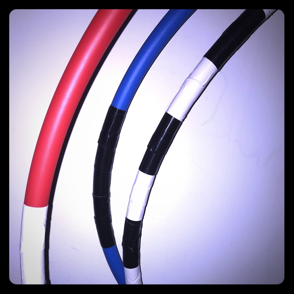Custom Hula Hoops Made In Waikiki on the beach (: